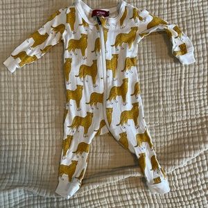 Milkbarn Sleeper Leopards Organic Baby NB